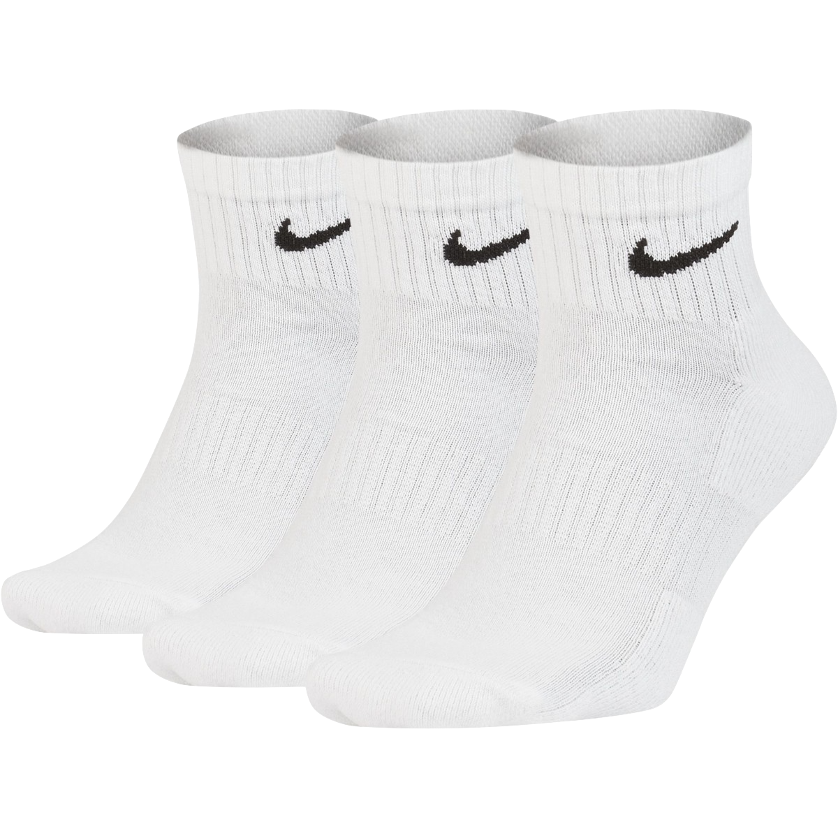 Nike Everyday Quarter Cushion Ankle Training Socks 3 Pairs Pack | Size 8-12