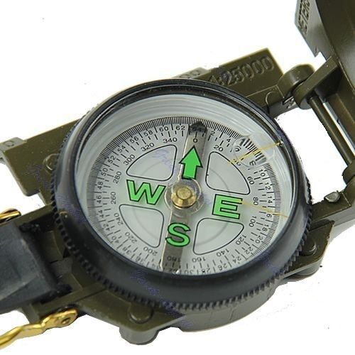 Metal Pocket Army Style Military Compass for Camping Hiking Outdoor