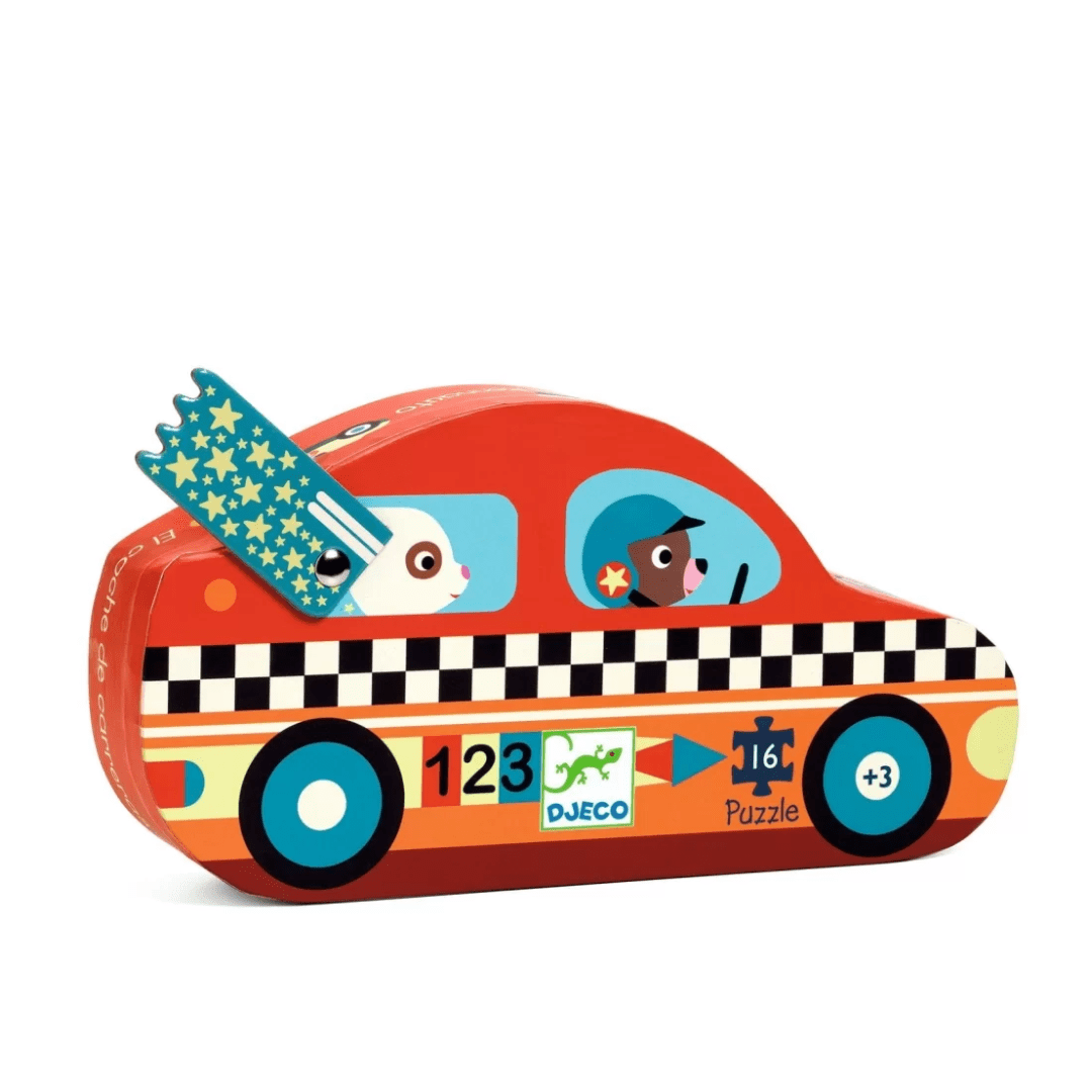 the mini racing car 16pc puzzle