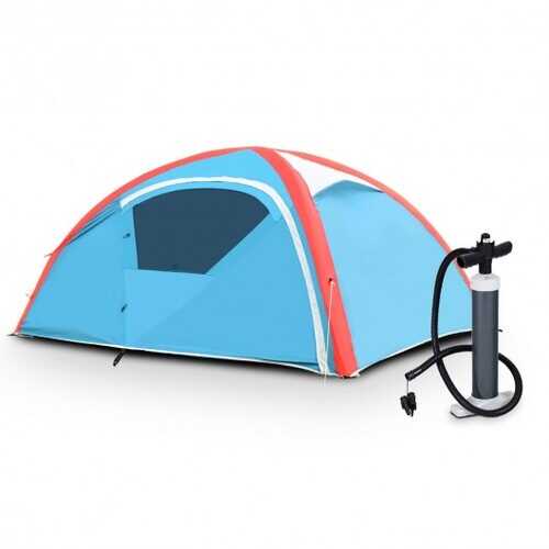 Matterhorn 3 Persons Inflatable Camping Waterproof Tent with Bag And Pump