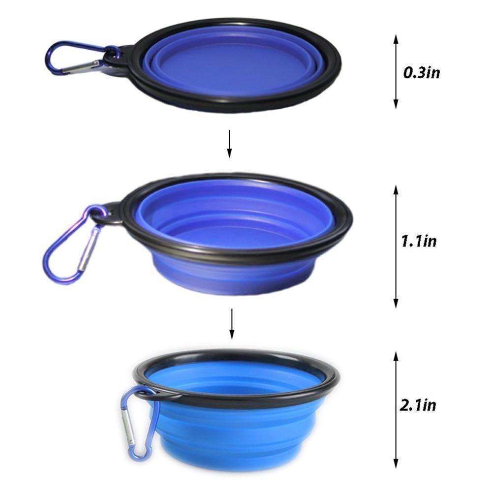 Collapsible Pet Water Food Bowl