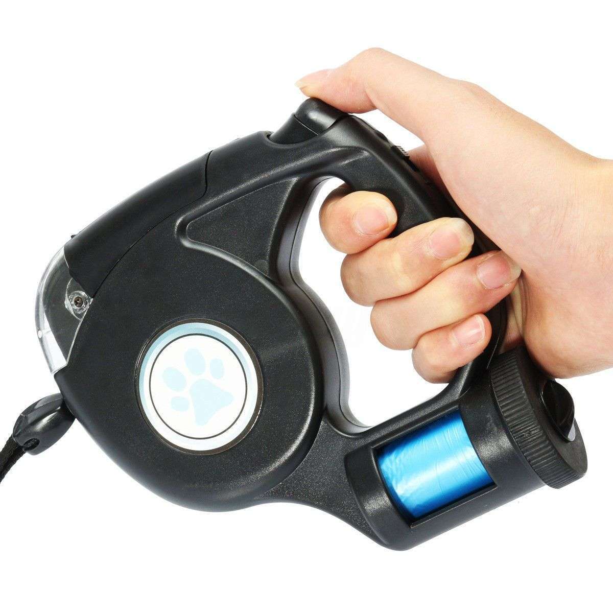 Romero Retractable Leash with LED Flashlight