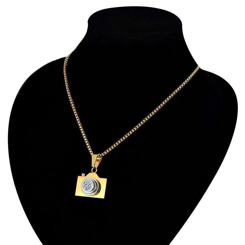 Versailles Camera Pendant Necklace