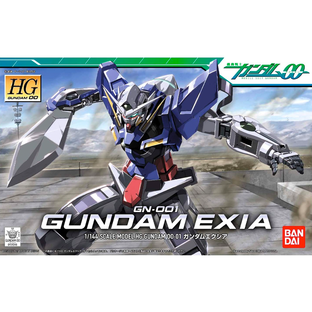 Bandai Spirits: Gundam 00 - HG00 1/144 Gundam Exia Model Kit #01