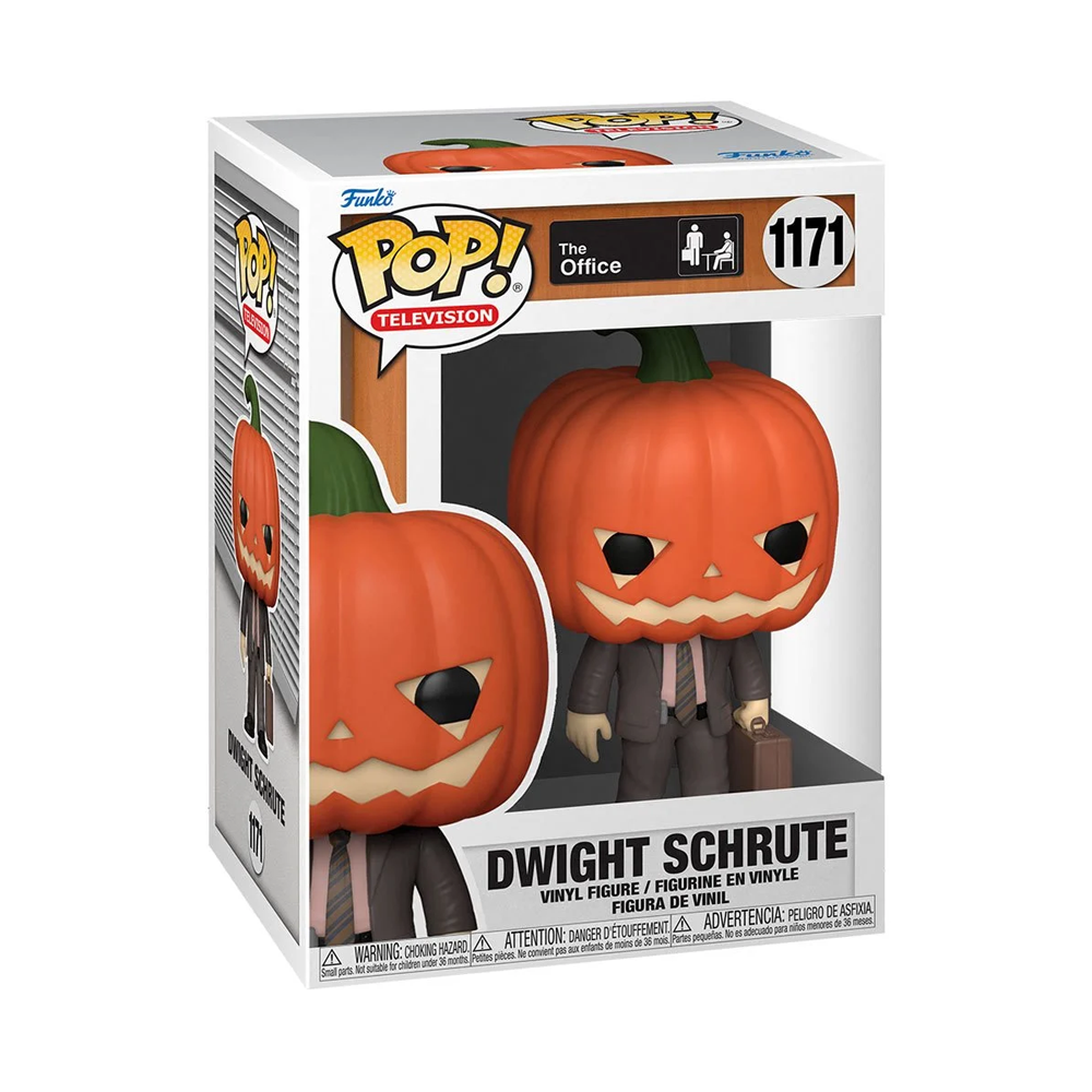 Funko POP! The Office - Dwight Schrute with Pumpkinhead  Vinyl Figure #1171