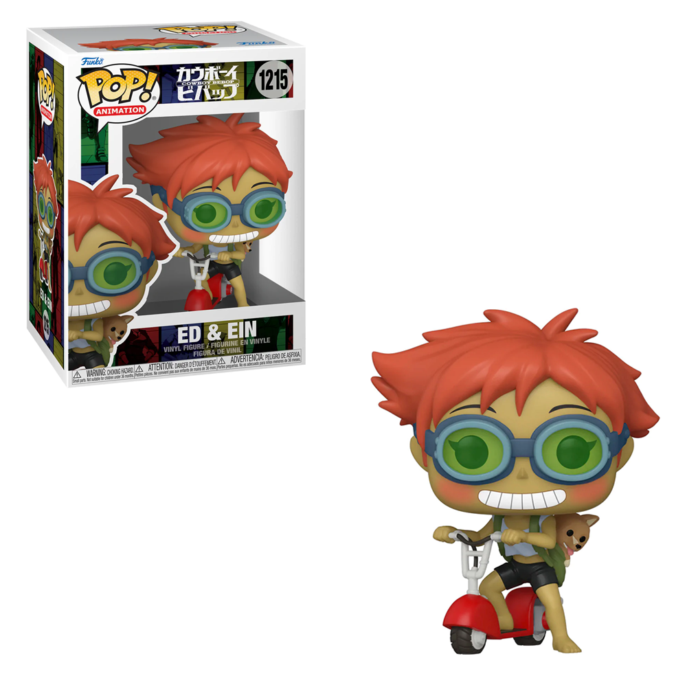 [PRE-ORDER] Funko POP! Cowboy Bebop - Edward on Scooter with Ein Vinyl Figure #1215