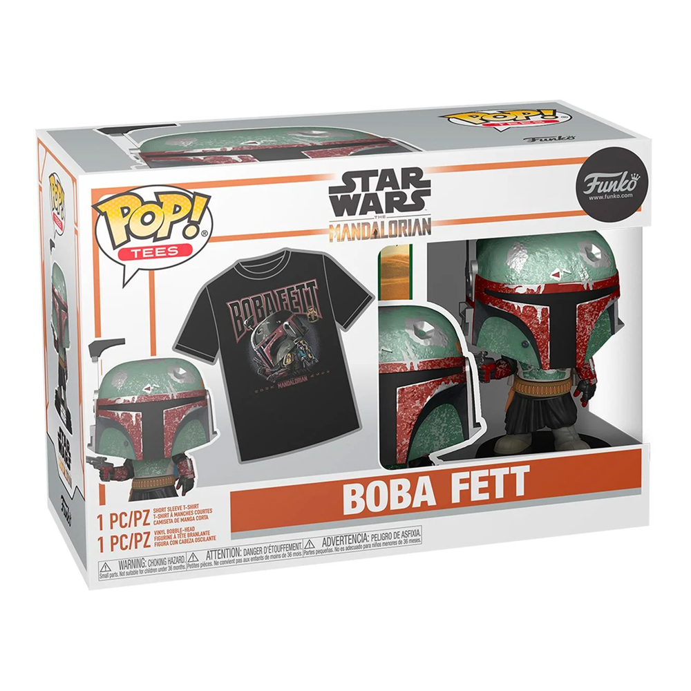 [PRE-ORDER] Funko POP! Tee: The Mandalorian - Boba Fett Boxed Tee