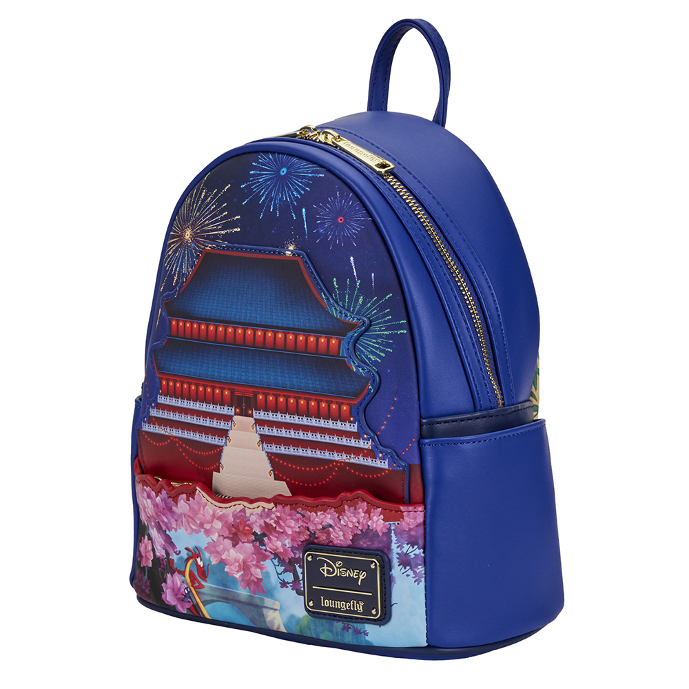 Loungefly: Disney Mulan Castle Light Up Mini Backpack