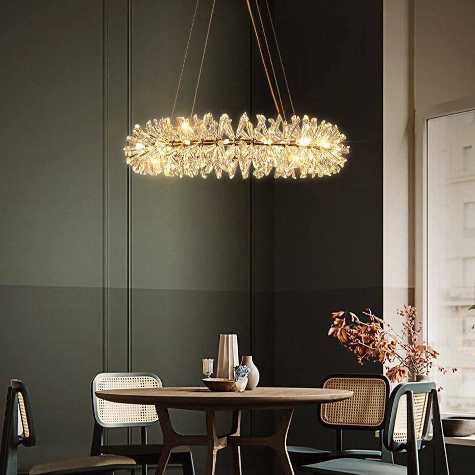 Mira Crystal Ring Chandelier