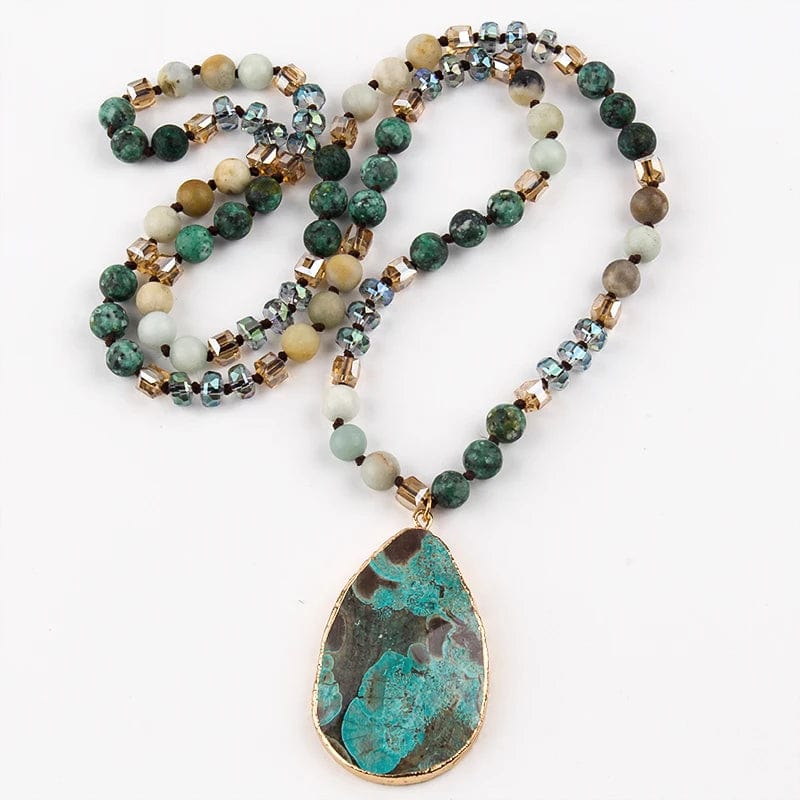 Boho Turquoise Stones Necklace