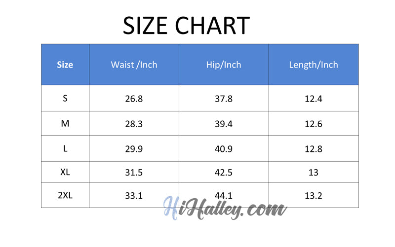 Risen Denim Size Chart