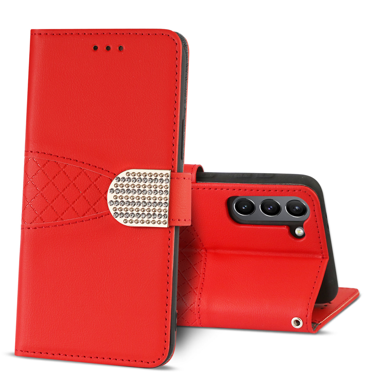 3-In-1 Wallet Case SAMSUNG GALAXY S21/S30 In Red