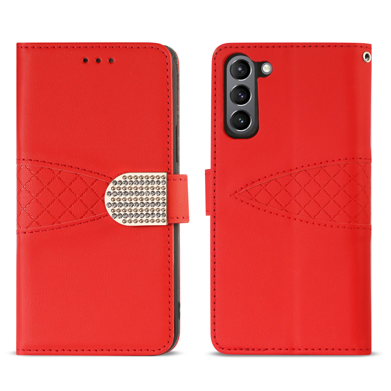 3-In-1 Wallet Case SAMSUNG GALAXY S21/S30 In Red