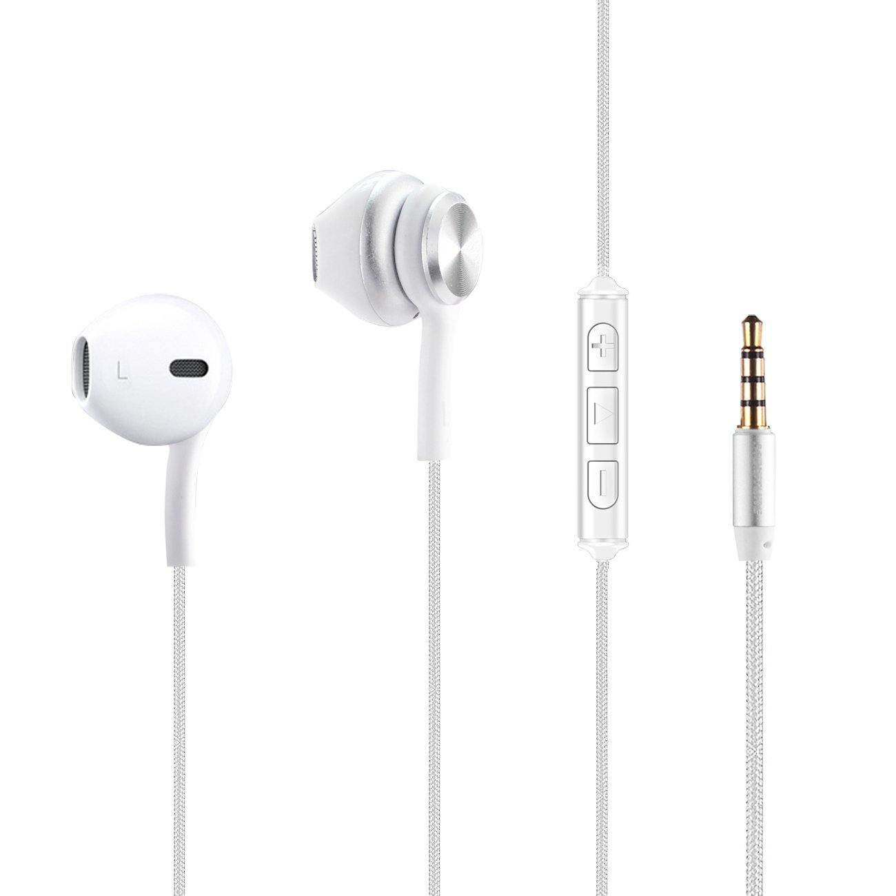 Moisture High Quality Sound Universal In-ear Earphones In Silver