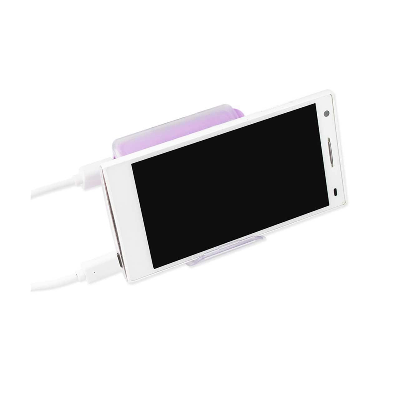 4000Mah Universal Power Bank With Cable In Purple