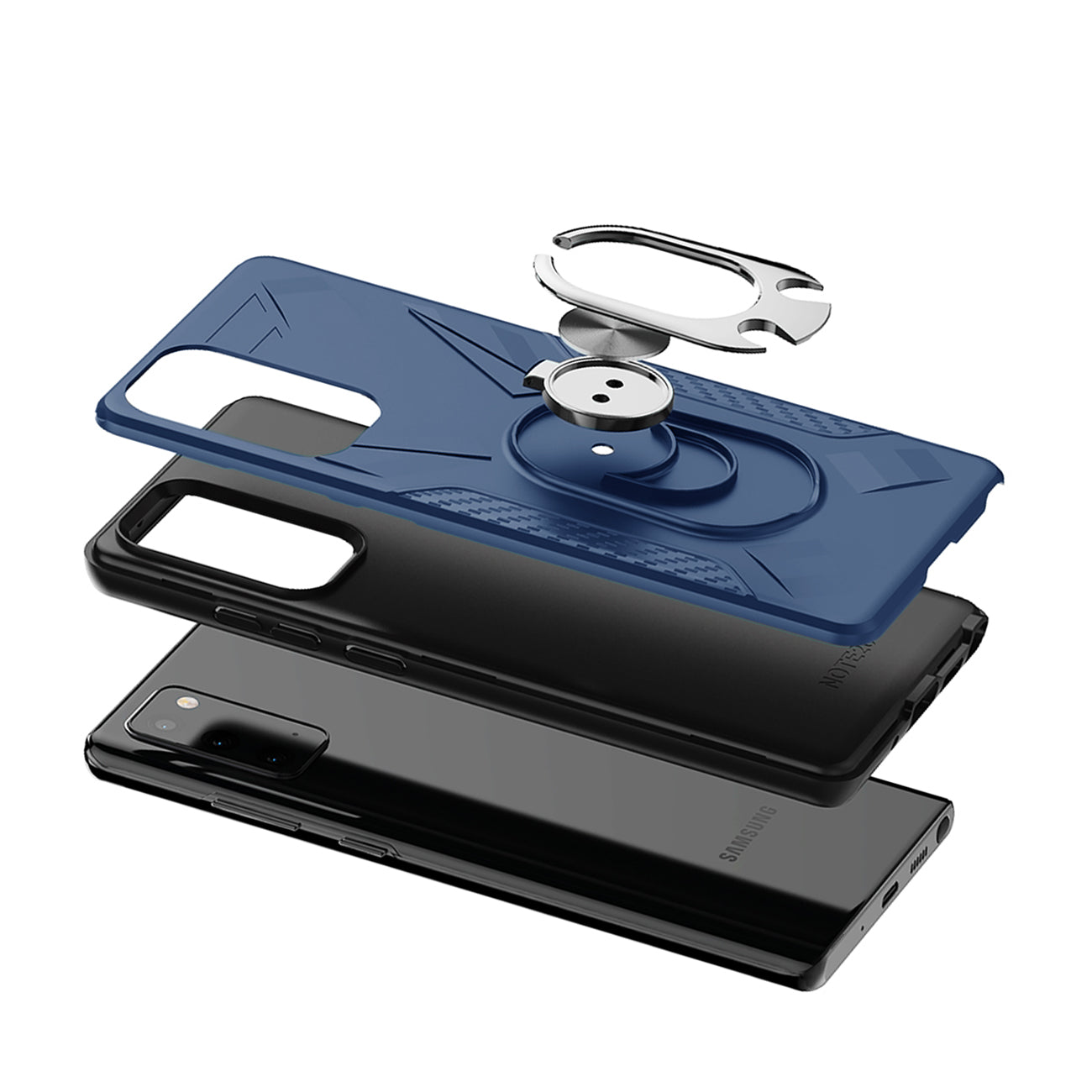 Case with Ring Holder SAMSUNG GALAXY NOTE 20 In Blue