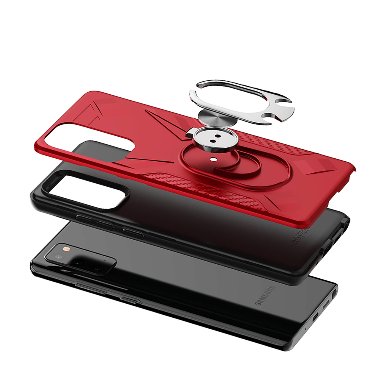 Case with Ring Holder SAMSUNG GALAXY NOTE 20 In Red
