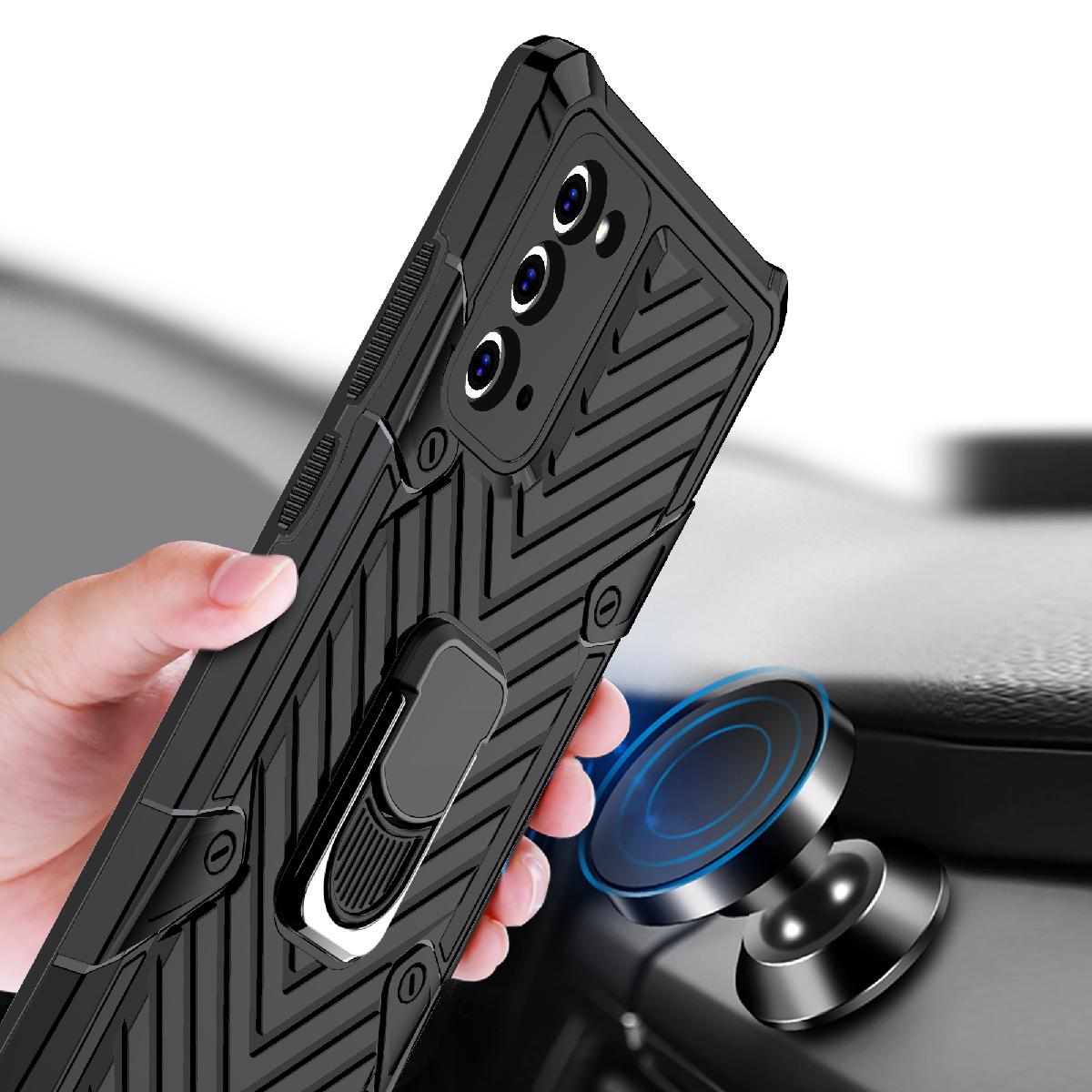 Kickstand Anti-Shock And Anti Falling Case for SAMSUNG GALAXY NOTE 20 In Black