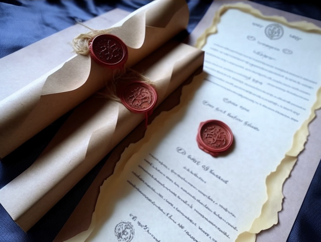 Invitations with Wax Seal