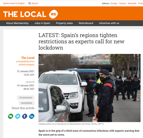 Spain Lockdown