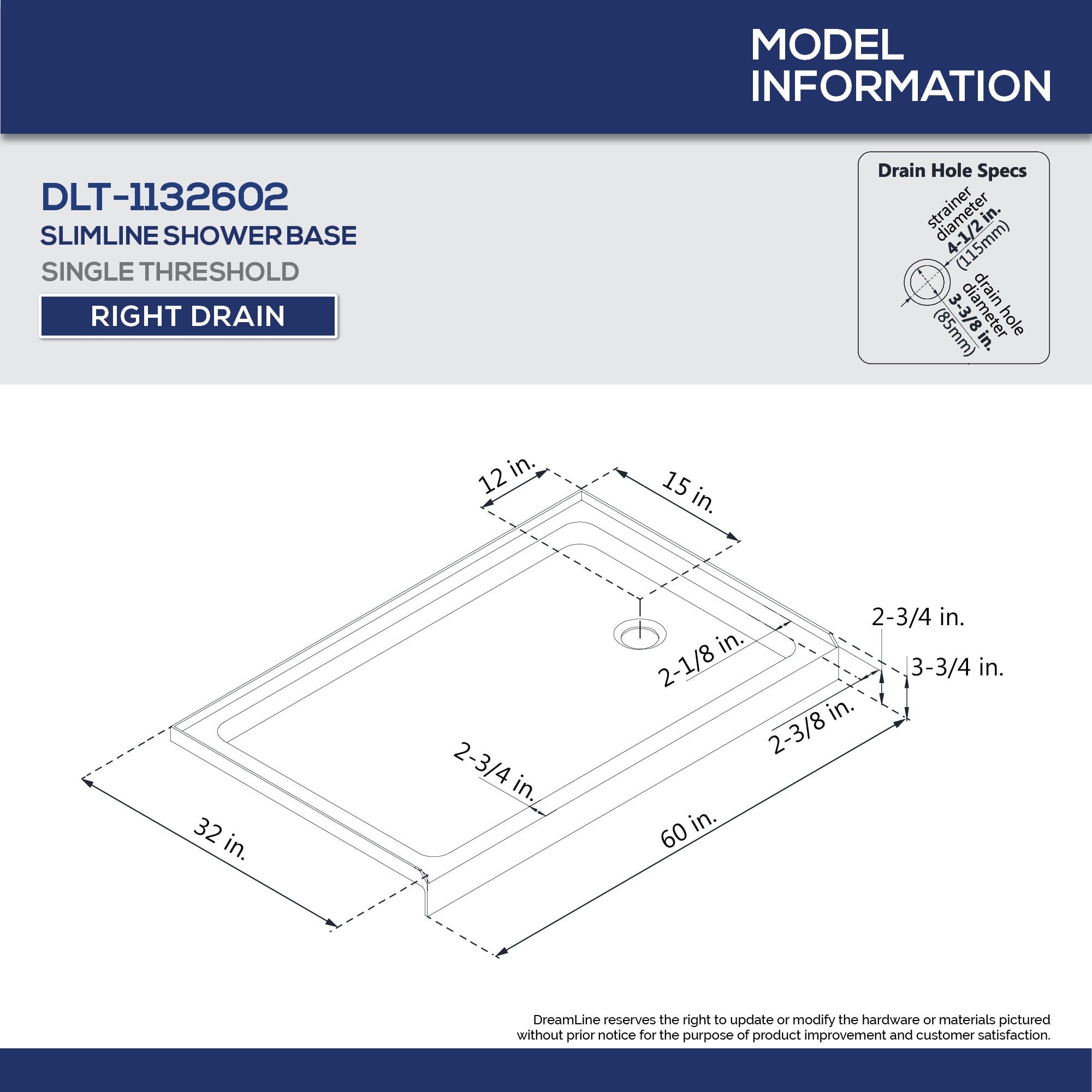 DreamLine D2226032XXR0004 Flex 32