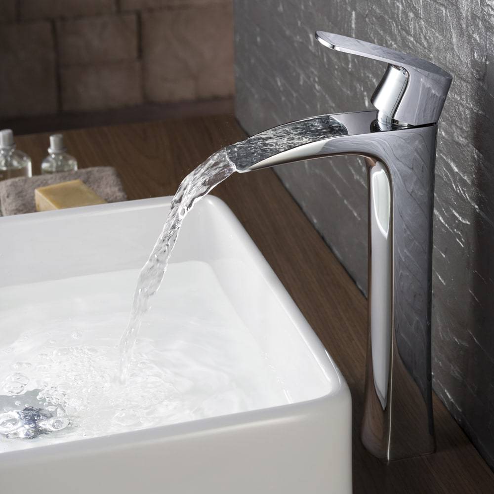 Fresca FFT3072CH Fortore Single Hole Vessel Mount Bathroom Vanity Faucet - Chrome