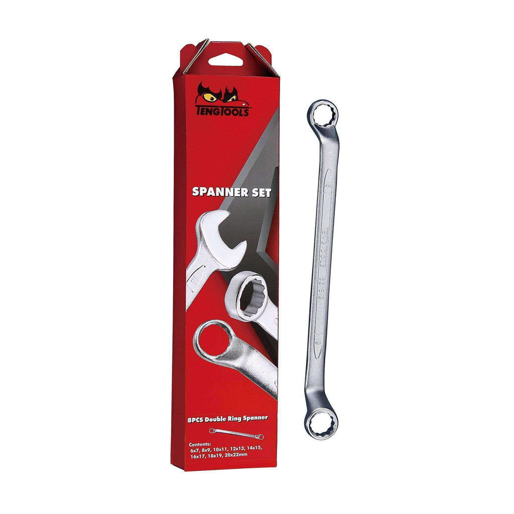 Teng Tools - 11 Piece Double Ring Wrench Set 6 to 22mm - TEN-O-6311 - Teng Tools USA