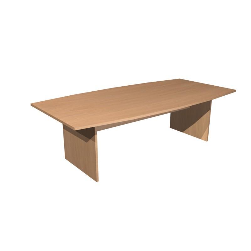 meeting table alpine barrel top table with panel legs