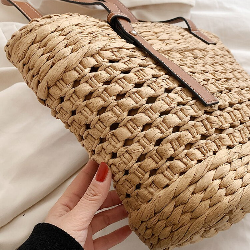 Summer Trend Hand-woven Rattan Shoulder Bags