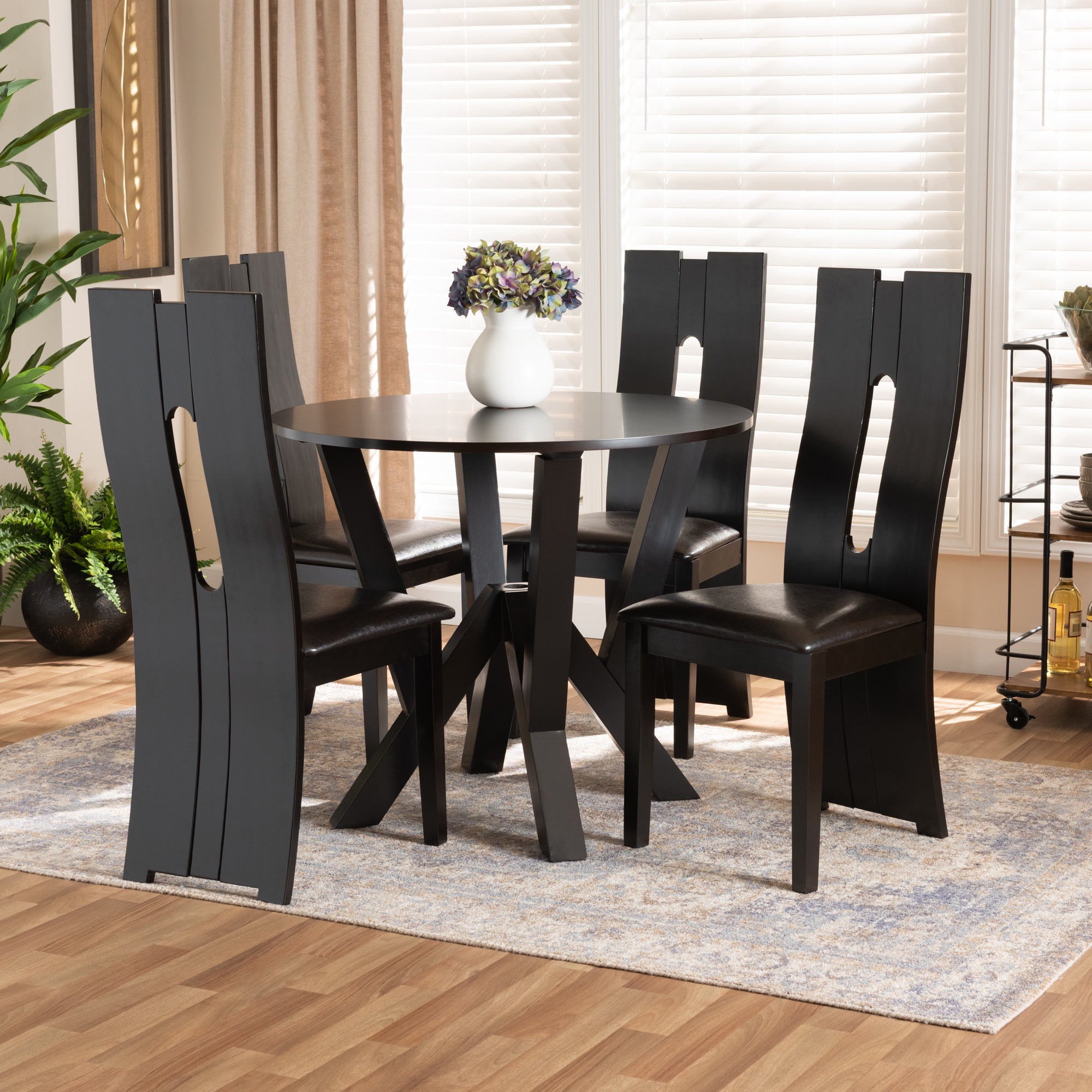 Senan Modern Table & Dining Chairs 5-Piece