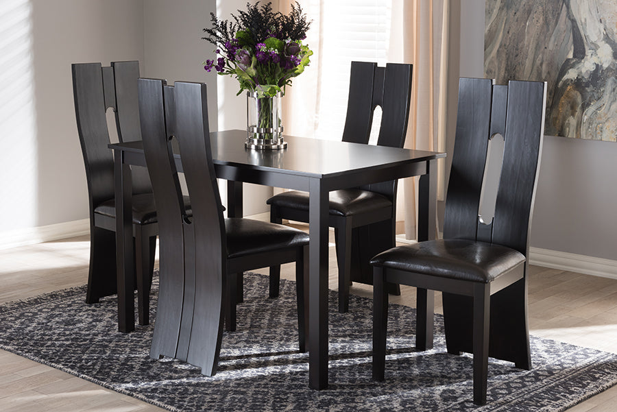 Alani Contemporary Table & Dining Chairs 5-Piece