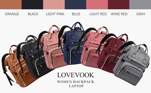 LOVEVOOK Laptop Backpack for Women, Quilted Design, Fit 15.6/17