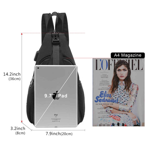 LOVEVOOK Crossbody Sling Bag Backpack for Women, Multi Wearings