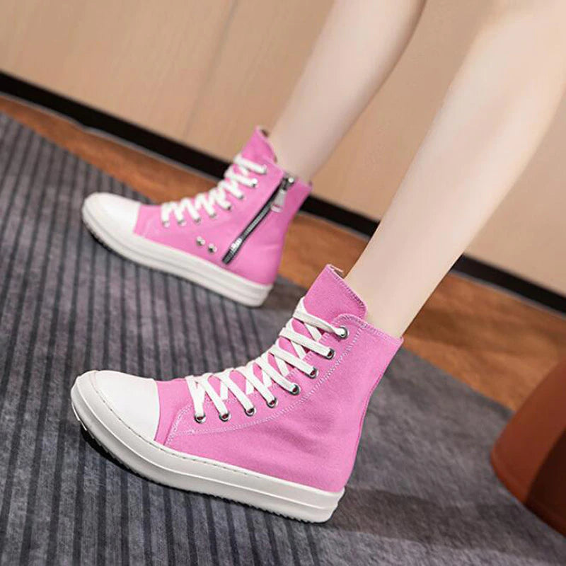 Pink Platform Sneakers