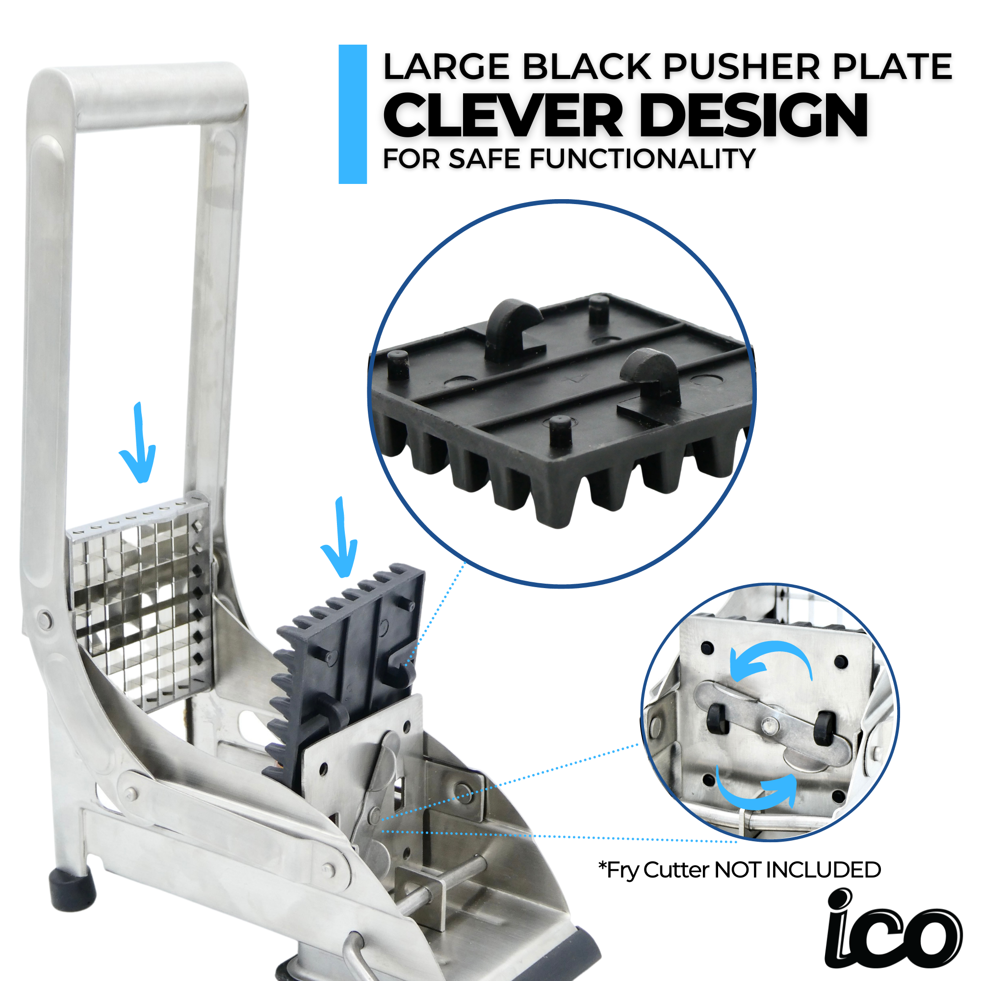 ICO Replacement Fry Cutter LARGE Blade with Pusher