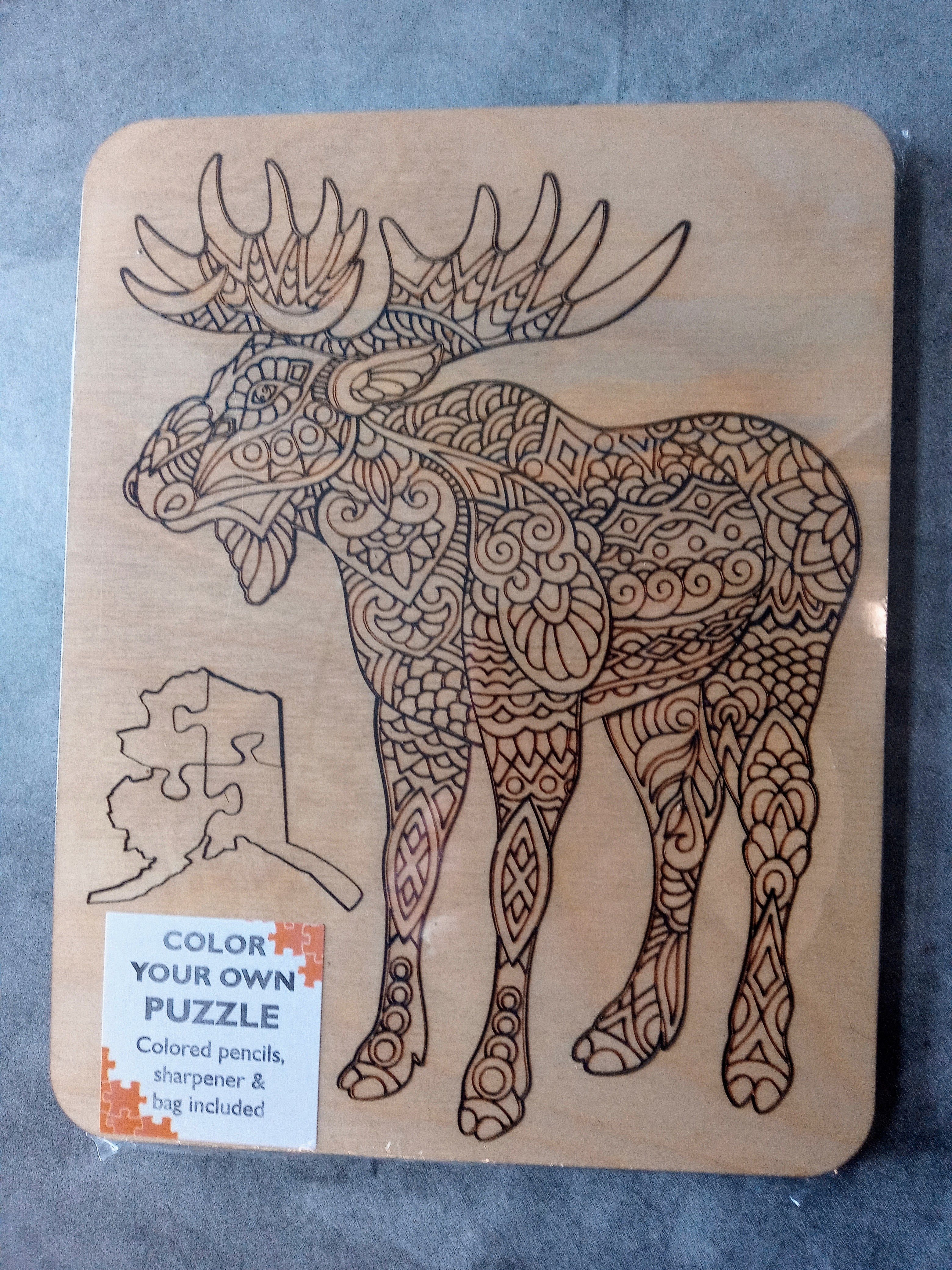 Wooden Coloring Puzzles