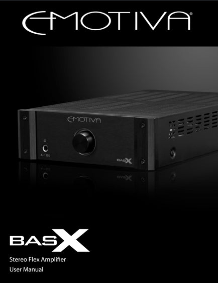 Product Manuals Emotiva Audio Corporation Product Manuals Emotiva Audio Corporation