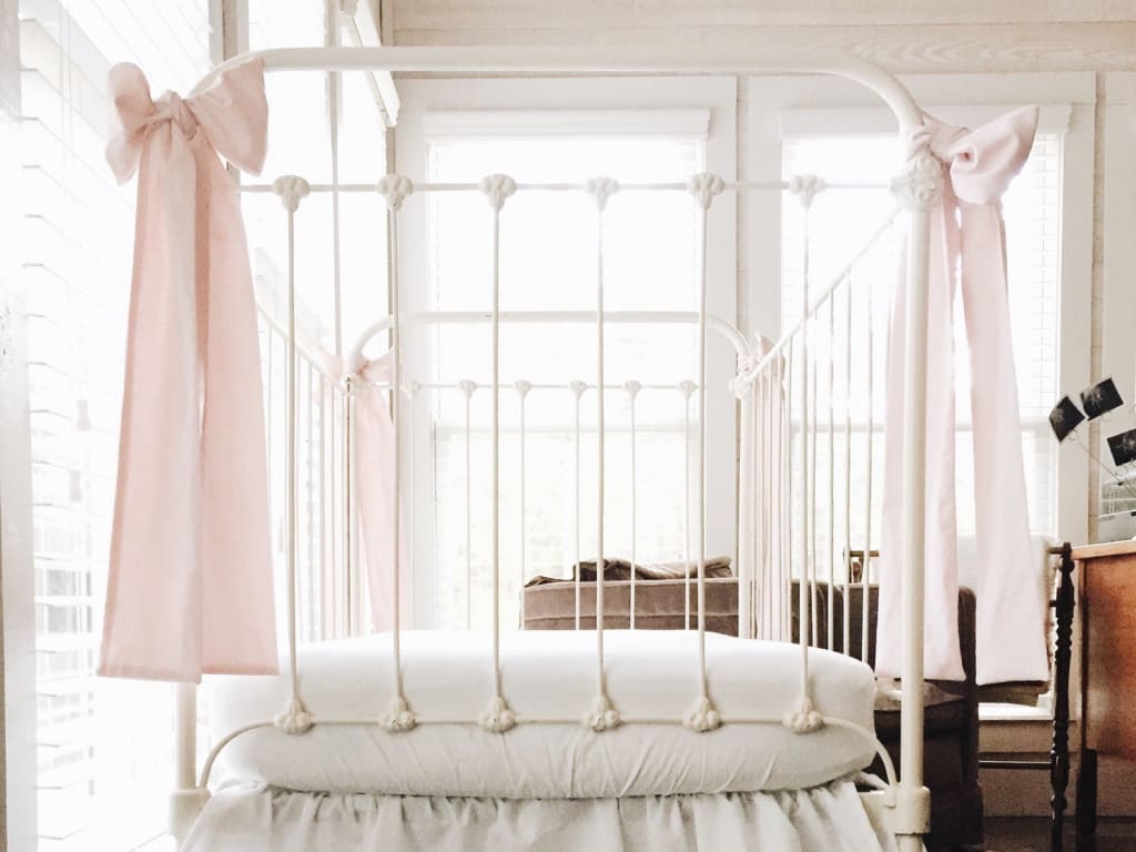 Baby Pink Large Crib Bow