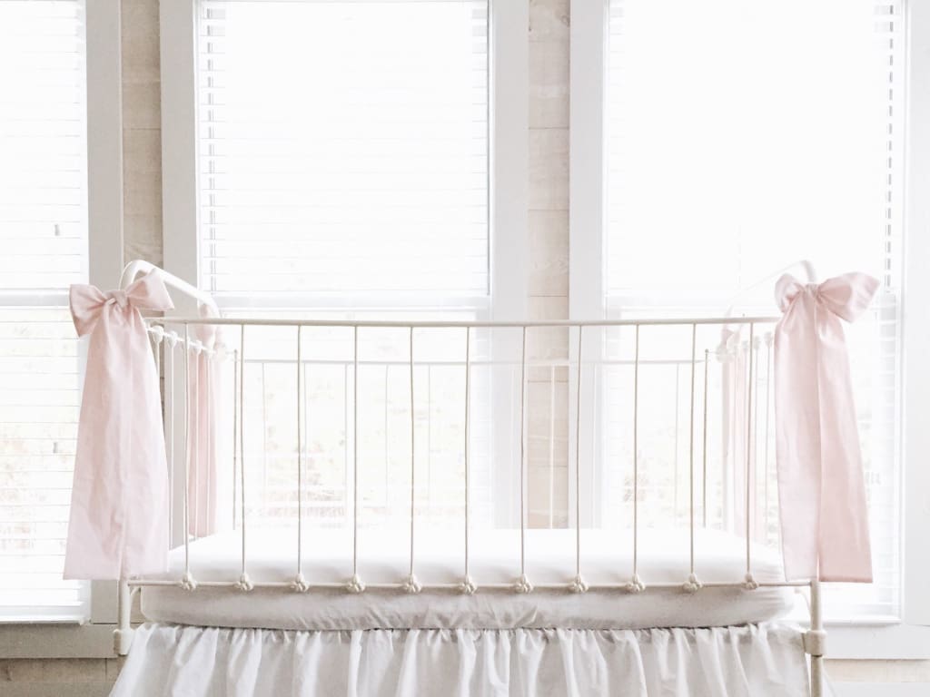 Baby Pink Large Crib Bow