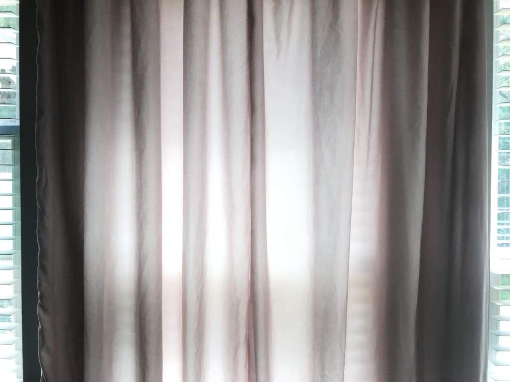 Blush Pink Silk Velvet Curtains