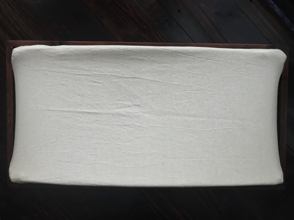 Natural Osnaburg Changing Pad Cover