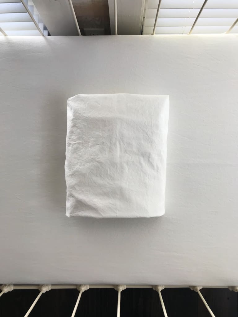 White Fitted Crib Sheet