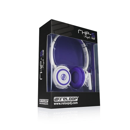 Reloop RHP-5 Purple Milk Headphones w/ Smartphone Control
