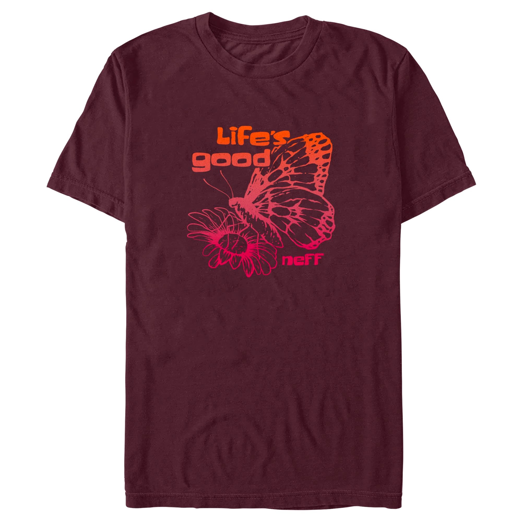  Men's NEFF Life's Good Butterfly T-Shirt 