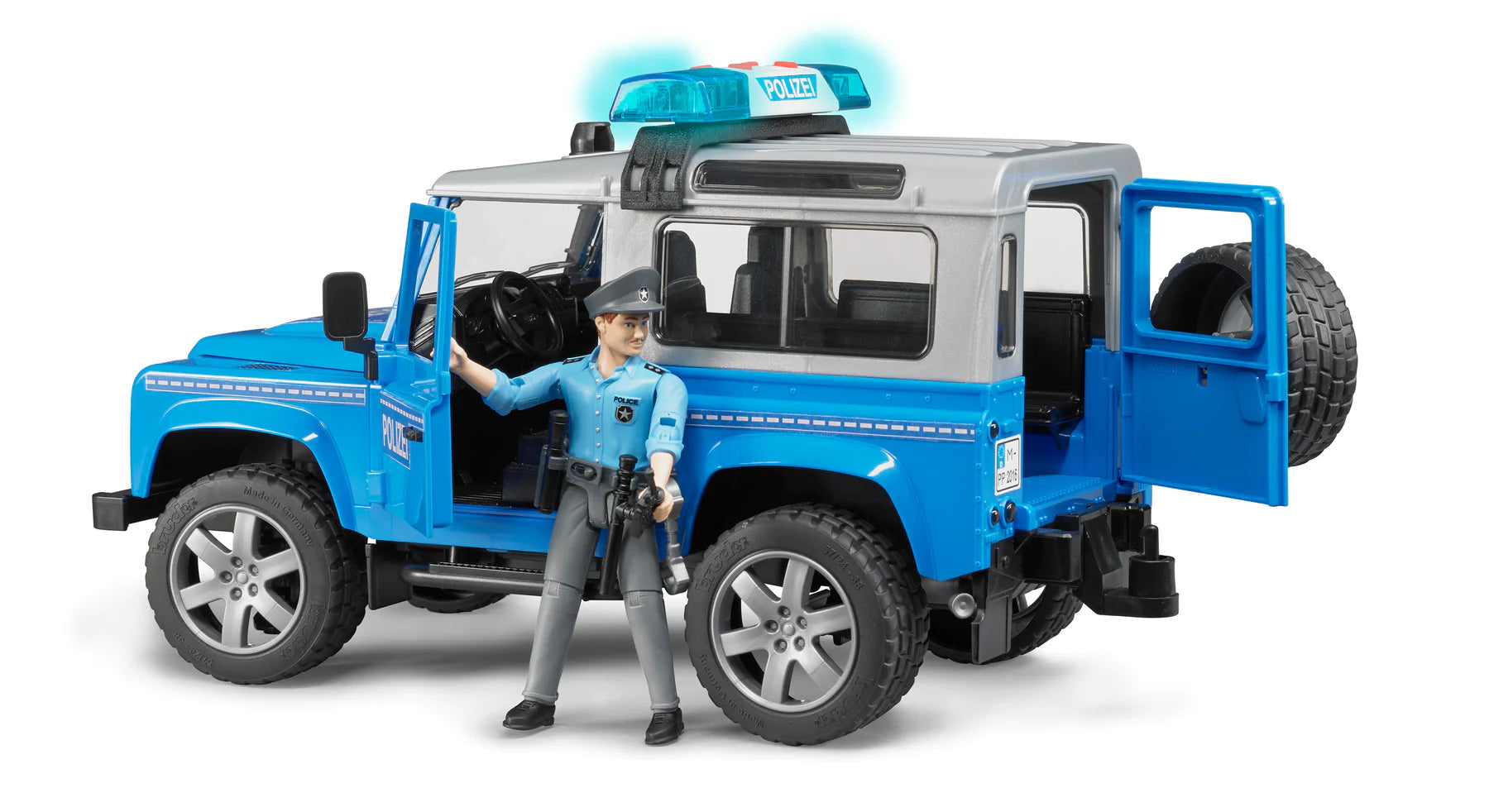 Land Rover Police Vehicle with Policeman