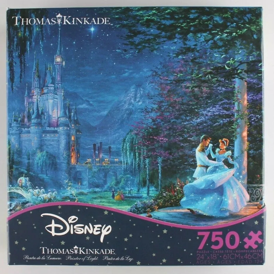 Thomas Kinkade Disney - Cinderella Dancing in the Starlight - 750 Piece Puzzle