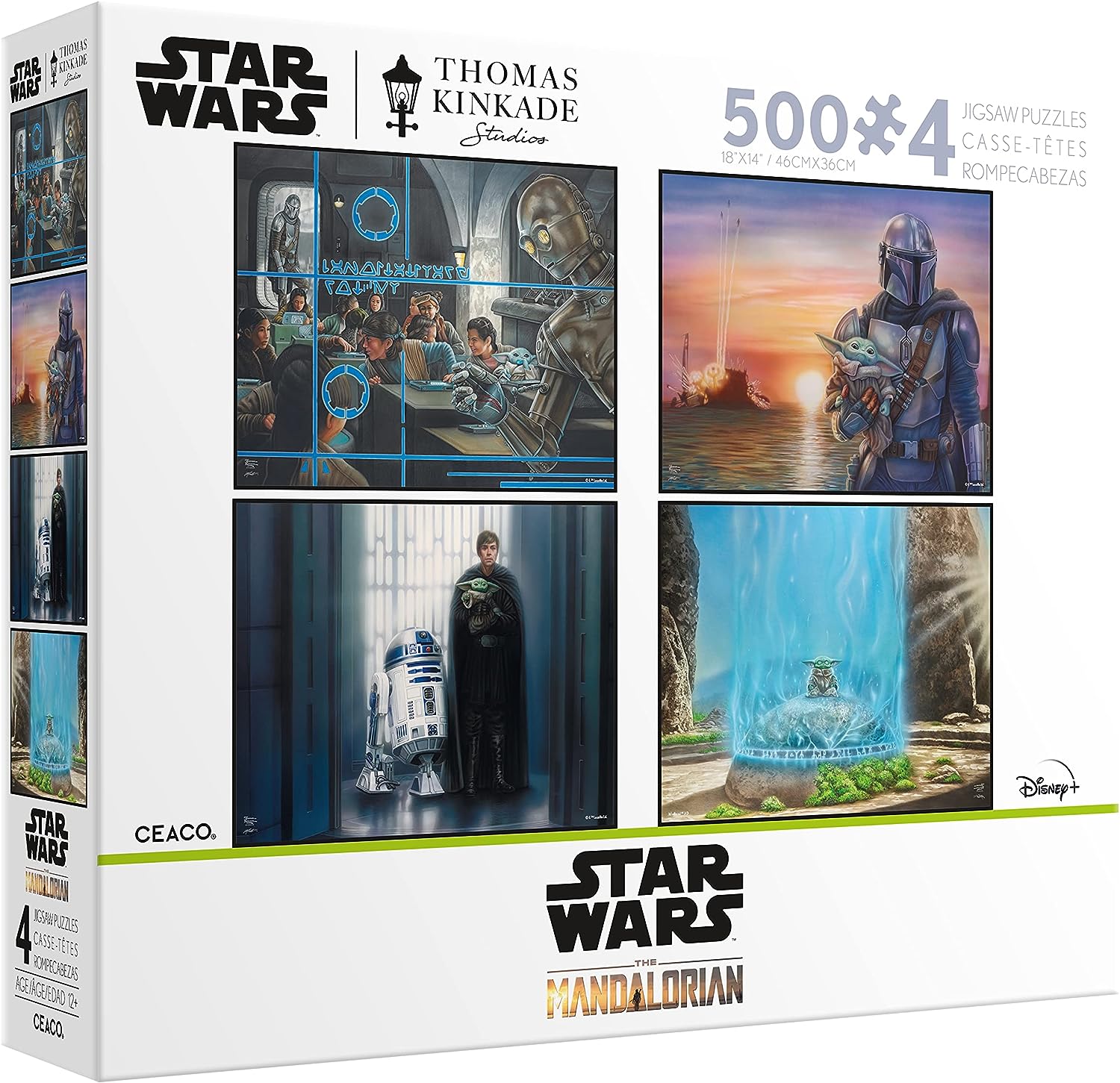 Thomas Kinkade Star Wars: The Mandalorian - Multipack - 4 in 1 Puzzles - 4 x 500 Piece Puzzle
