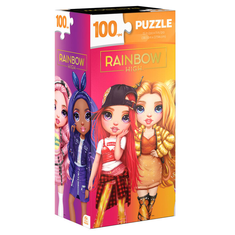100-Piece Tower Jigsaw Puzzle - Rainbow High