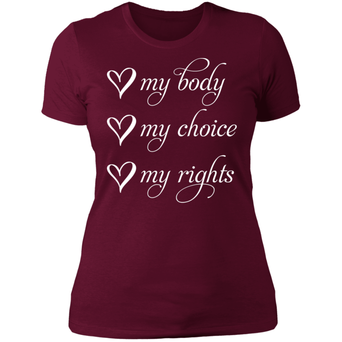 My Body My Choice My Rights Boyfriend T-Shirt