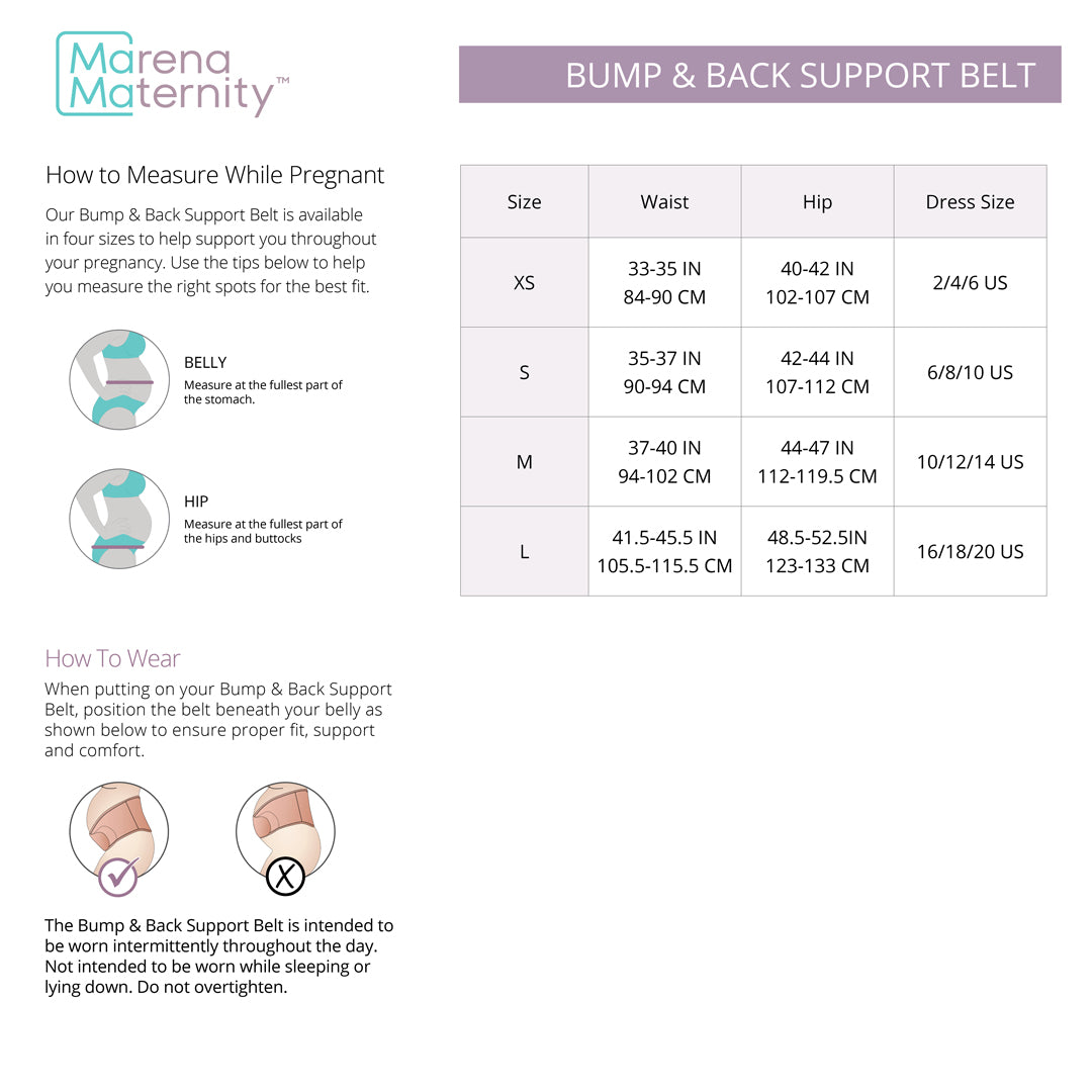 Marena Maternity? Bump & Back Support Belt with Rosehip and Sweet Almond Oil | Style: MM-BBSB